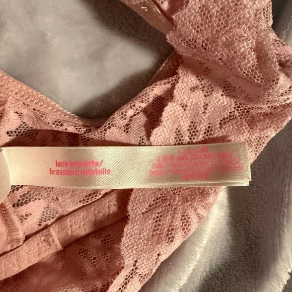 10 Items for $20: Victoria's Secret Black and Pink Lace Bralette Trio - Picture 2 of 4